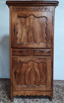 Homme debout Louis XV en noyer 18ème - Photo 1/4