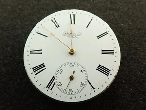 VINTAGE 16 SIZE NEW YORK STANDARD JAGDGEHÄUSE TASCHENUHRWERK - LÄUFT - Bild 1 von 2