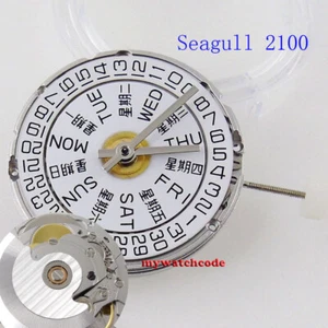 25 Jewels ST2100 Automatic Movement Replacement ETA 2836 movement Day Date Week - Picture 1 of 6