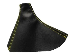 OPEL ASTRA J (2009-2015) Soufflet Levier De Vitesse 100% Cuir - Couture Jaune - Picture 1 of 1