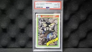 THE HULK (GRAU) 1990 Impel Marvel Universe PSA 10 Edelsteine neuwertig LOW POP #17 - Bild 1 von 6
