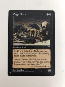 Crypt Rats MTG Magic the Gathering Card NM Near Mint Visions - Picture 1 of 1