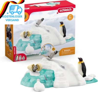 Schleich 42661 Pinguin-Familienspaß, Ab 3 Jahren, WILD LIFE - Spielset, 14 Teile - Bild 1 von 4