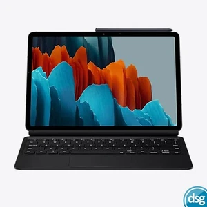 Samsung Book Cover Keyboard Trackpad Case Cover For Galaxy Tab S8 / S7 Black - Picture 1 of 8