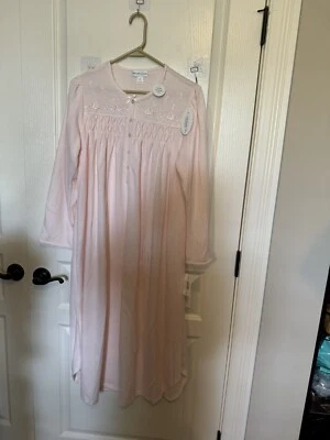 NUEVO CON ETIQUETAS Camisón Miss Elaine Cuddleknit Largo Medio Franela Talla S ¡¡¡REGALO!!! Suave Foto 1 de 4