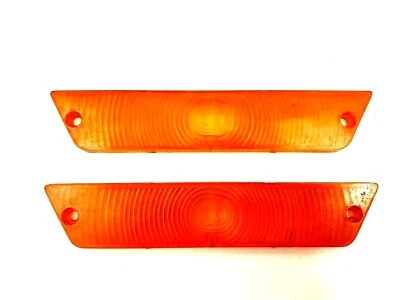 1960 1961 1962 RAMBLER CLASSIC AMC TURN SIGNAL LENS SET PARK AMBER NEW #845-set - Image 1 of 4