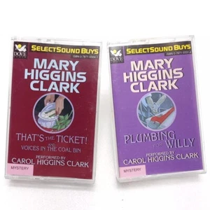 Mary Higgins Clark Books On Tape Cassettes Plumbing For Willy That's The Ticket - Picture 1 of 7