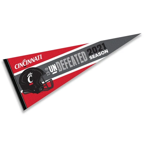 Cincinnati UC Bearcats Undefeated Football Season Pennant Banner Cover