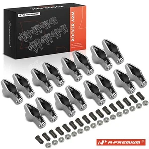 A-Premium 4340 Steel Roller Tip Sportsman Rocker Arm Set for Chevy SBC 350 1.6 - Picture 1 of 10