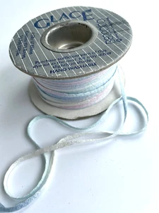 Vintage Berroco Glace Silky 1/8" Ribbon Yarn 95% Rayon 5% Poly Pastel Multi 2086 - Picture 1 of 4