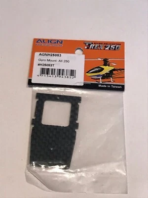 Align TRex 250 Helicóptero Fibra de Carbono Giroscopio Montaje H25053T MIP Nuevo T-Rex Foto 1 de 2
