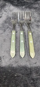 Washington Forge Town and Country Green Salad Forks Set of 3 - Picture 1 of 2