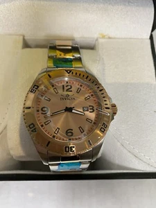 Orologio Uomo Invicta Pro Diver Oro Rosa Quadrante Champagne Acciaio Inox 14315 - Foto 1 di 10