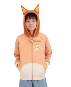 Chaqueta Bingo Bluey con capucha y cremallera, talla 8 - Imagen 1 de 4