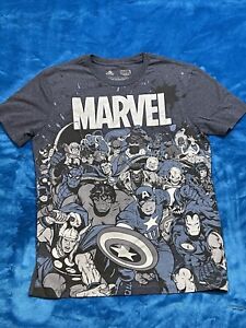 Marvel Heroes And Villains Shirt Mens Small Squad Classic Team