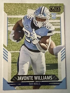 Javonte Williams Rookie 2021 Panini Score #312 UNC Denver Broncos All Pro RB RC - Picture 1 of 2