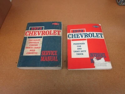 Chevrolet Impala Camaro Corvette Nova Chevelle 1973 manual de taller original Foto 1 de 4