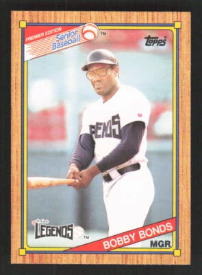 1989 Topps Senior League #40 Bobby Bonds St. Lucie Legends - Image 1 of 2