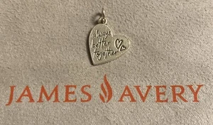 James Avery 925 “Always Better Together” Charm 2.1grams Fast Shipping - Picture 1 of 11