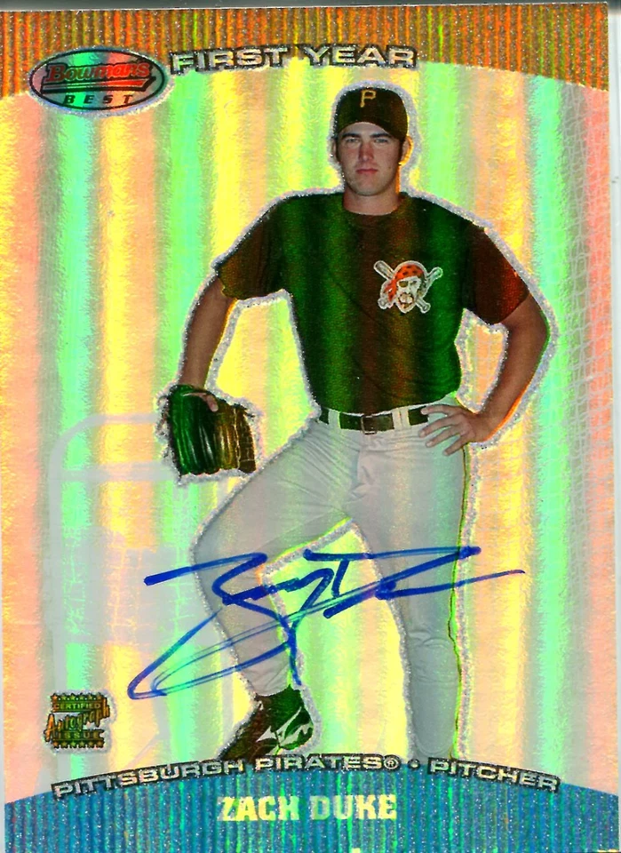 Zach Duke 2004 Bowman's Best First Year Autographed Card - Image 1 of 1
