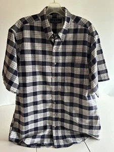 John Ashford Men's Blue Plaid Shirt Size LT - Picture 1 of 4