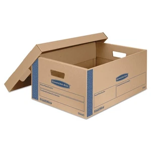 Bankers Box SmoothMove Prime Large Moving Boxes Lift Lid 24l x 15w x 10h - Picture 1 of 3