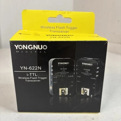 TWO Yongnuo YN-622N i-TTL Wireless Flash Trigger Transceiver for Nikon Cameras - Image 1 of 4