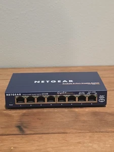 NETGEAR-ProSafe 8-portowy przełącznik gigabitowy GS108 V3 bez kabla zasilającego - bezpłatna wysyłka - Zdjęcie 1 z 4