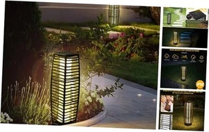 Solar Powered Outdoor Floor, 2 Piece Outdoor Floor Lamps, 2-Piece-Crossover - Picture 1 of 8