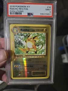 Pokémon TCG XY Evolutions Raichu 36/108 Reverse Holo Rare Card 2016 - Picture 1 of 2