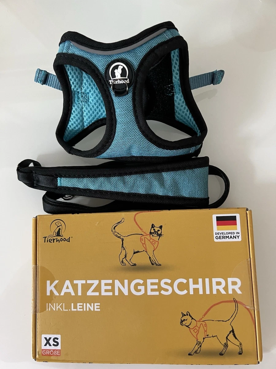 Katzengeschirr Mit Leine – Ausbruchsicher, Verstellbar, Reflektierend, Weiches Netzgewebe