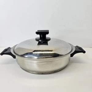 Vintage Rena Ware 8-3/4" 3 Ply 18-8 Edelstahl Sauce Anbraten Topf Pfanne + Deckel USA - Bild 1 von 12