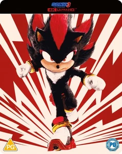 Sonic the Hedgehog 3 SteelBook #2 (Red) (4K UHD Blu-ray) Ben Schwartz Idris Elba - Picture 1 of 2