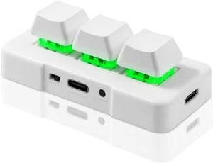 PCsensor 3-Key Wireless Mini Gaming Keypad RGB Backlit Mechanical USB MK321G-WH - Picture 1 of 6