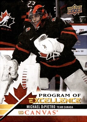 Michael DiPietro - 2020-21 UD Series 2 Program Of Excellence Canvas Card #261 - Image 1 of 2