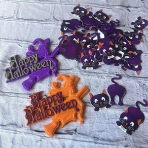 2008 Dekorieren Katze Cupcake Topper & Happy Halloween Hexe 64 Teile - Bild 1 von 8