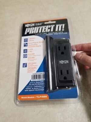 Tripp Lite Protect It! Direct Wall Mount/Plug-In Surge Suppressor, 4 Outlets - Image 1 of 4