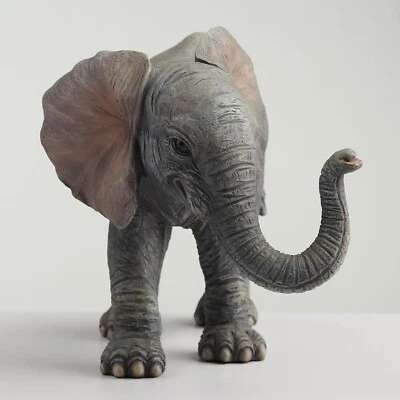 Estatuilla decorativa de poliestireno elefante bebé decoración del hogar Foto 1 de 4