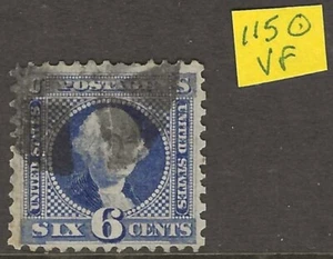 US Scott #115 6c blue full VF Used, sharp, a fancy cancel, ready for your album! - Picture 1 of 2