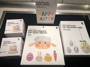 MEGA SET NEU Ostern Bastelset Osterset Girlande Eier Eierbecher Schaumfiguren - Bild 1 von 9