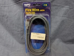 Câble BAFO Fire Wire IEEE 1394 6/6 pôles 3m - Photo 1/2