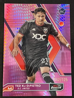 2023 Topps Finest MLS Pink Prism Refractor /125 Ted Ku-DiPietro #59 Rookie - Image 1 of 2