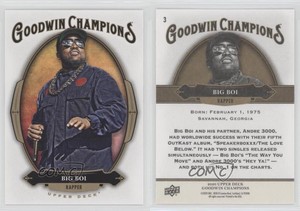 2020 Upper Deck Goodwin Champions Big Boi #3