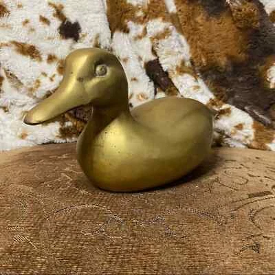 Pisapapeles pato de latón vintage para escritorio 2 libras Foto 1 de 4