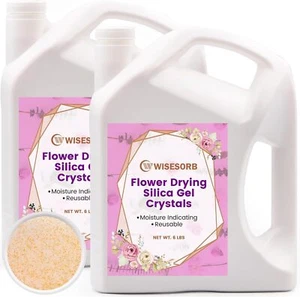 12LBS Silica Gel Flower Drying Sands Crystals, Indicating & Reuseable Desiccant - Picture 1 of 8
