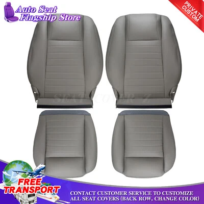Ford Mustang GT For 2005 to 2009 Driver Passenger Bottom Top Seat Cover GRAY Foto 1 de 4
