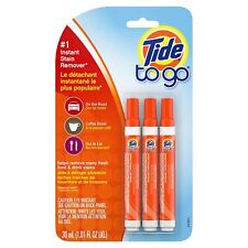 Tide To Go, Instant Stain Remover Liquid Pen, 3 Counts - Portable - Pack of 3