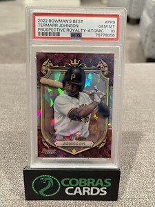 2022 Bowman's Best Termarr Johnson Prospective Royalty Atomic Ref PR9 PSA 10