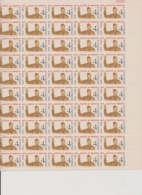 US # 1145 - Block of 4 - Boy Scouts Of America - MNH - 1960m 4c MNH - Image 1 of 2