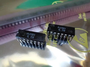 2 x SL758 VINTAGE PLESSEY IC DIP16 GARRARD SL95B. 2 CHIPS PER SALE UKINSTOCK - Picture 1 of 2